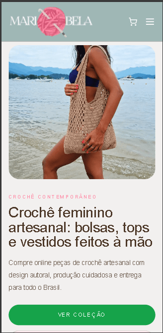 Versão mobile do projeto Maribela